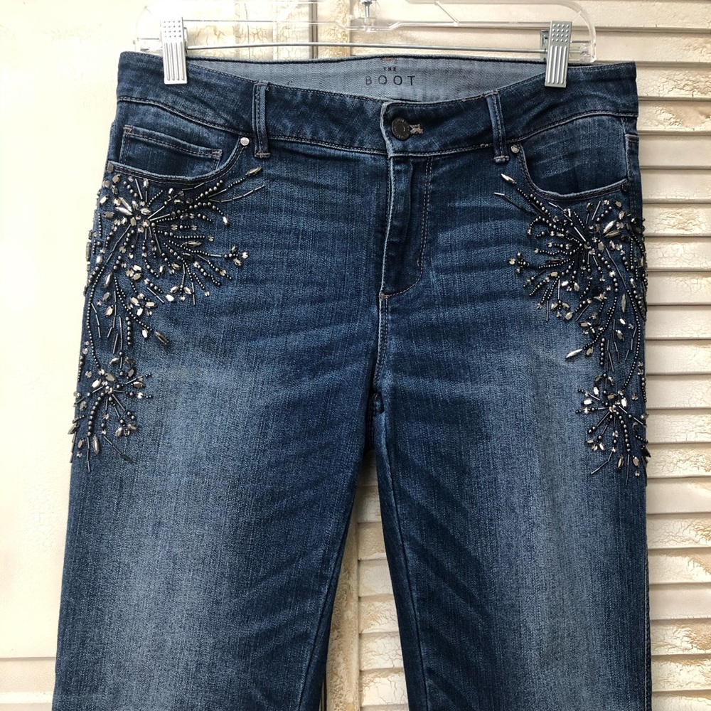 WHBM embellished jeans size 6